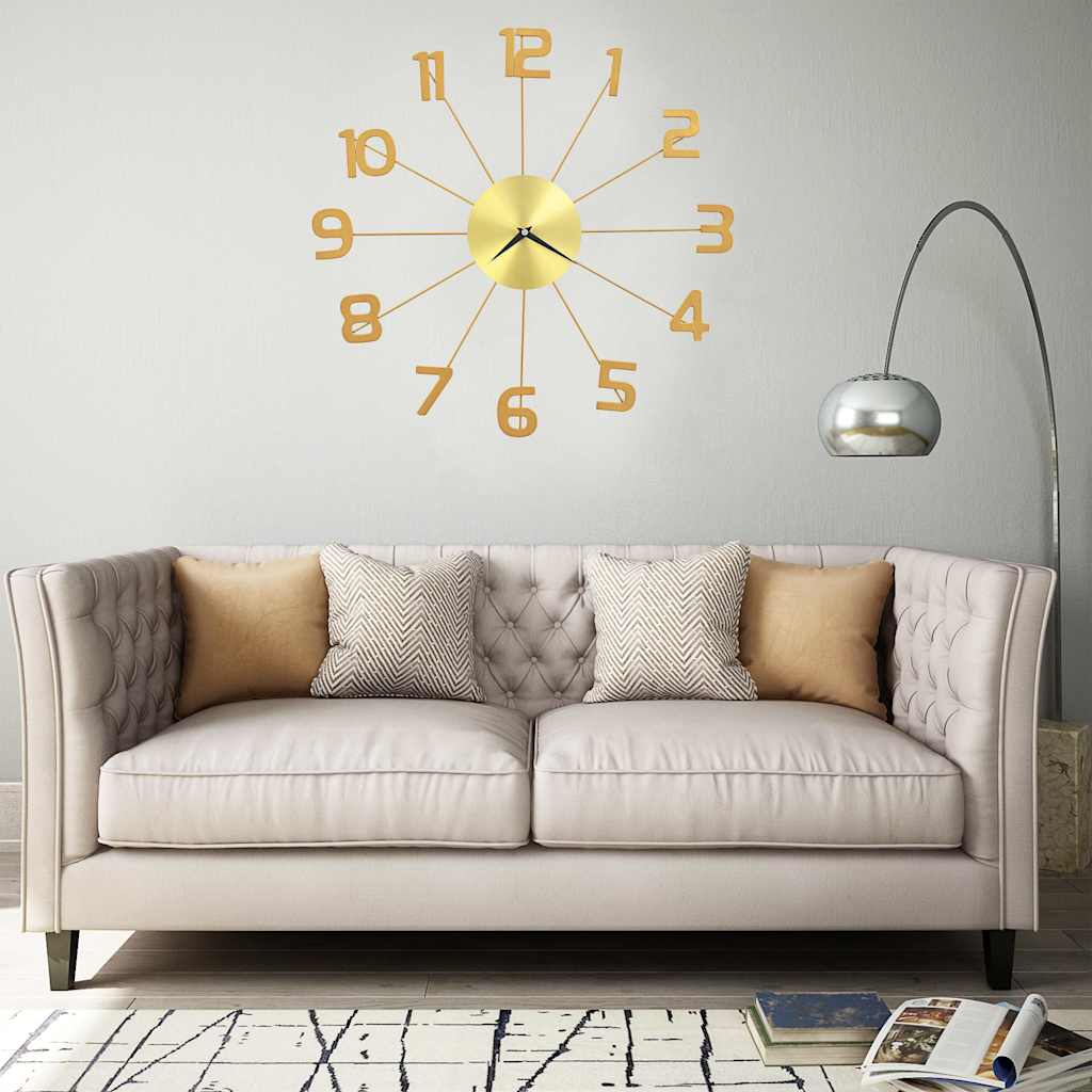 Seinakell metall 50 cm kuldne
