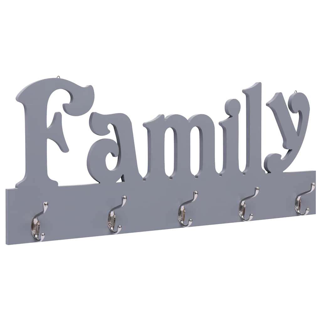 Seinale kinnitatav riidenagi, FAMILY, hall, 74 x 29,5 cm