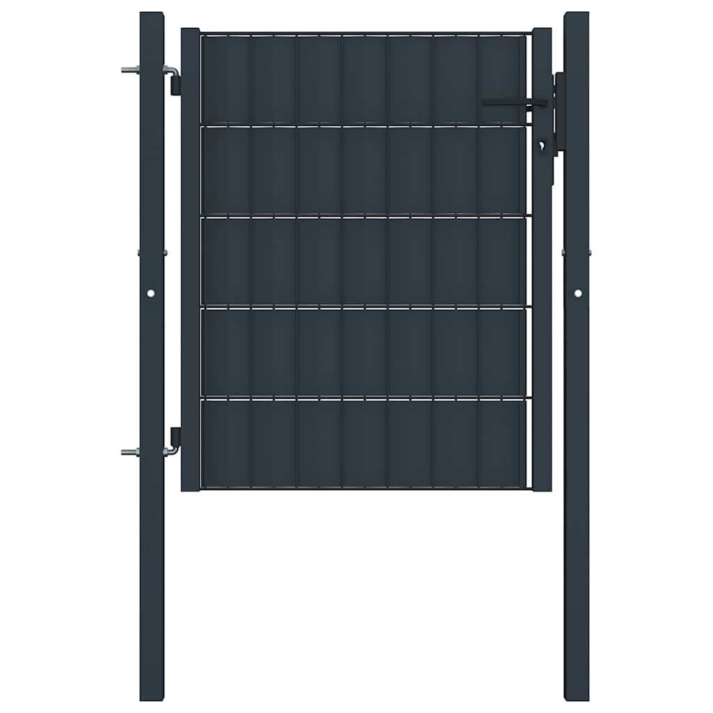 Aiavärav, PVC ja teras, 100 x 81 cm, antratsiithall