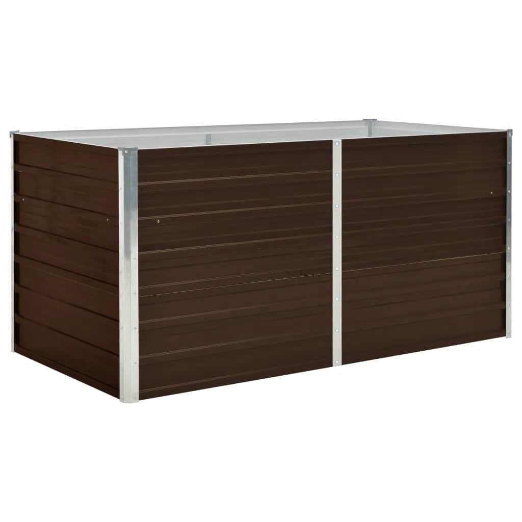 Kõrgendatud peenrakast pruun 160 x 80 x 77 cm, tsingitud teras