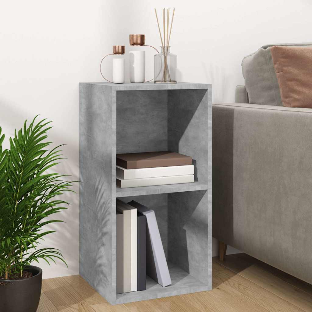 Vinüülplaatide kapp, betoonhall, 71 x 34 x 36 cm tehispuit