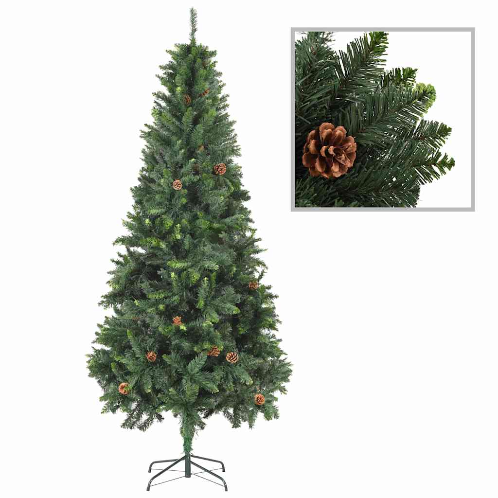 Kunstkuusk männikäbidega, roheline, 210 cm