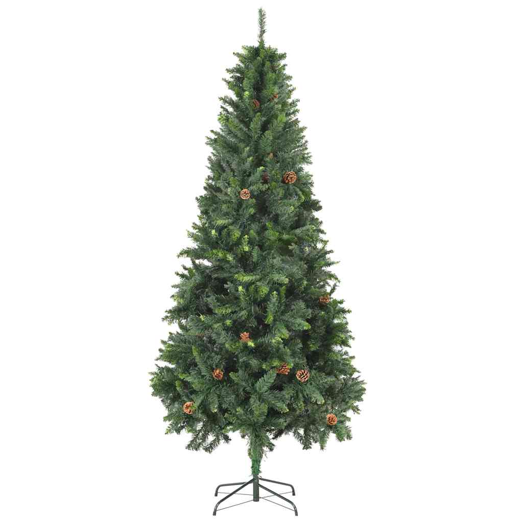 Kunstkuusk männikäbidega, roheline, 210 cm