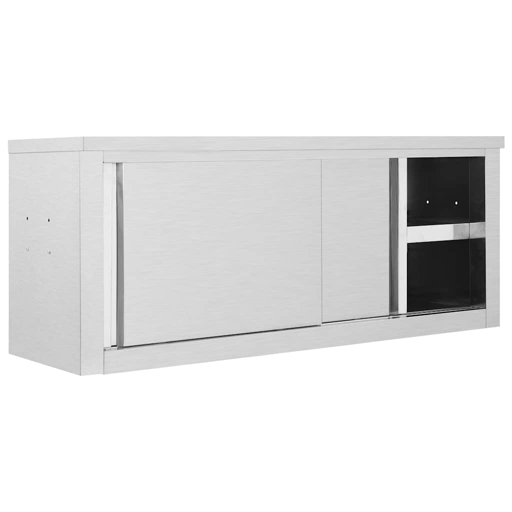 Köögi seinakapp liugustega, 120 x 40 x 50 cm, roostevaba teras