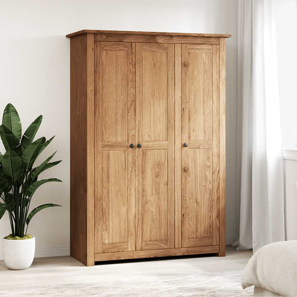3 uksega riidekapp 118x50x171,5 cm, mänd Panama sari