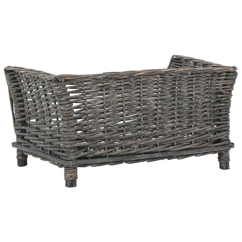 Koerapesa pehmendusega, hall, 50x33x30 cm looduslik paju