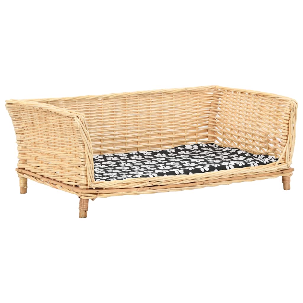 Koerapesa pehmendusega 90 x 54 x 35 cm looduslik paju