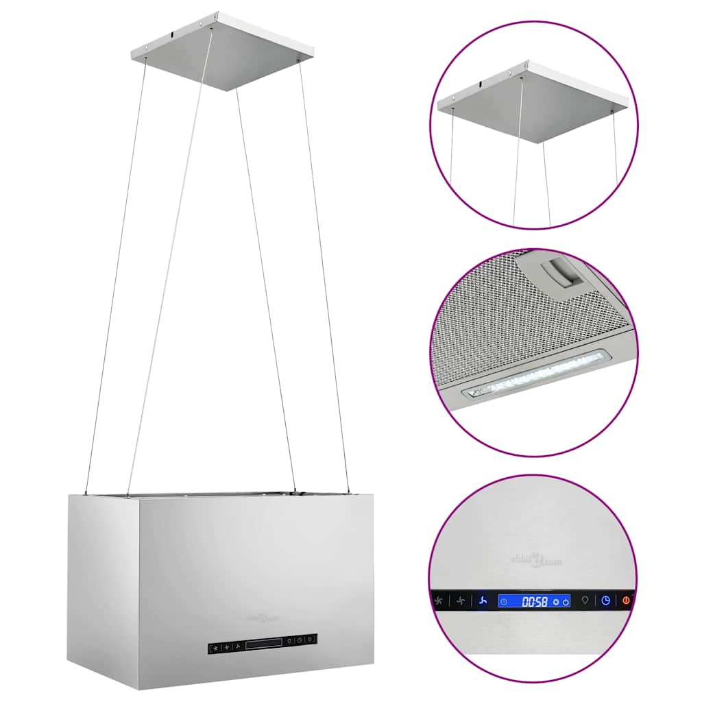 Rippuv köögisaare kubu puutetundlik LCD 55 cm roostevaba teras