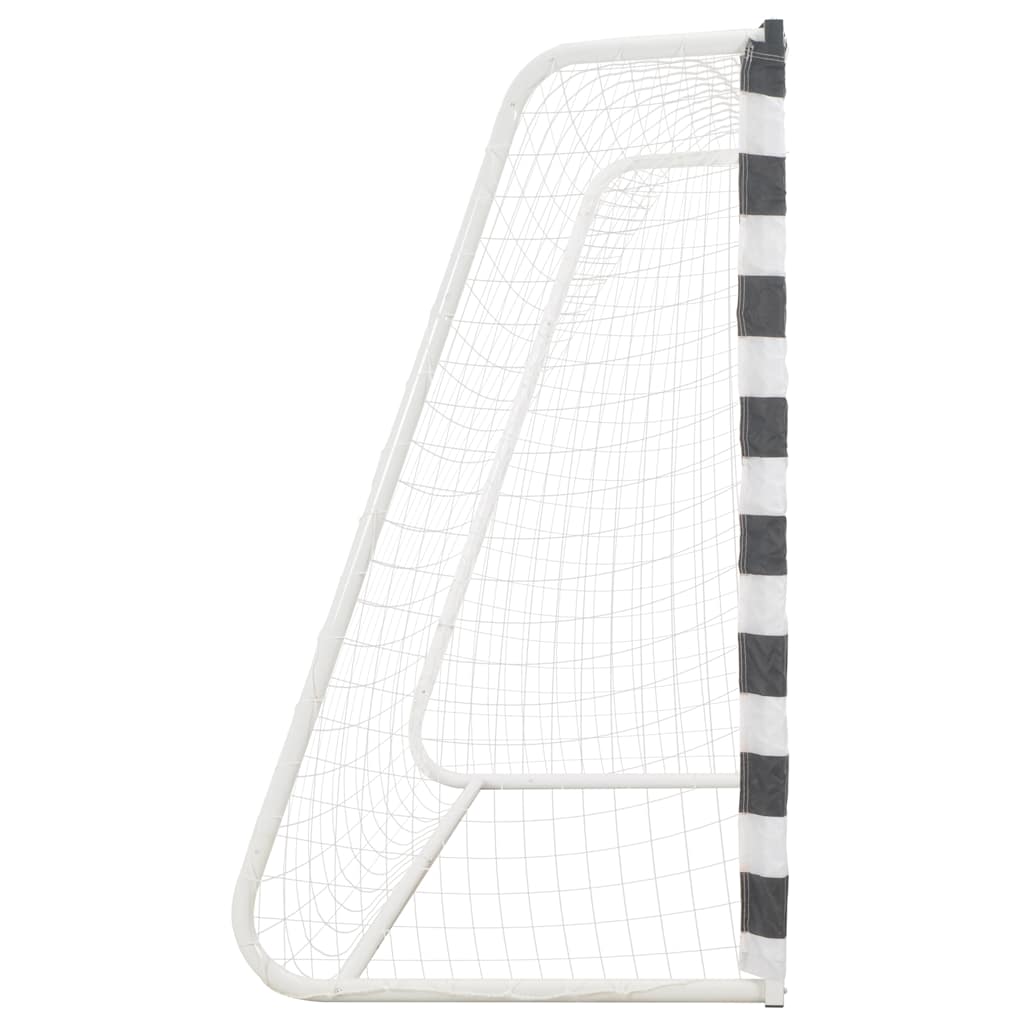 Jalgpallivärav 300 x 160 x 90 cm metall must ja valge