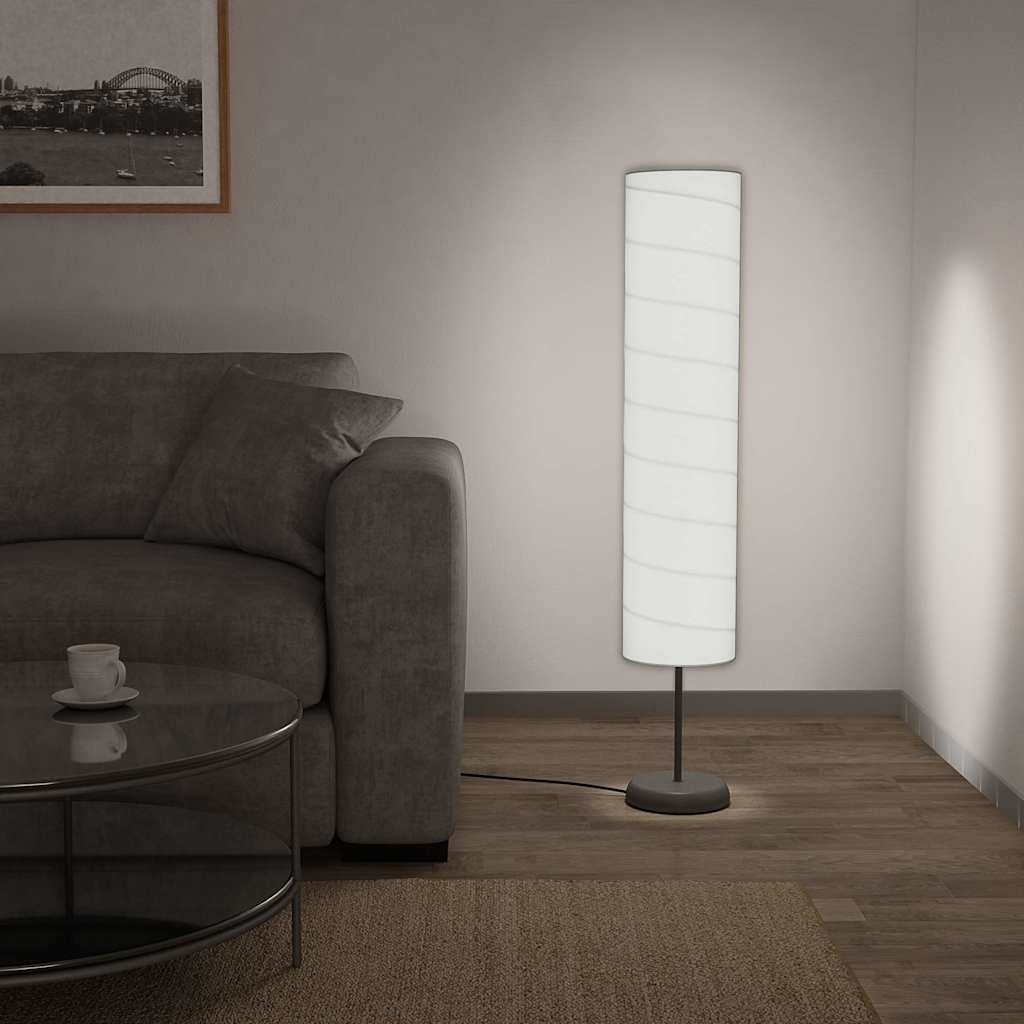 Põrandalamp alusega, 121 cm, valge E27