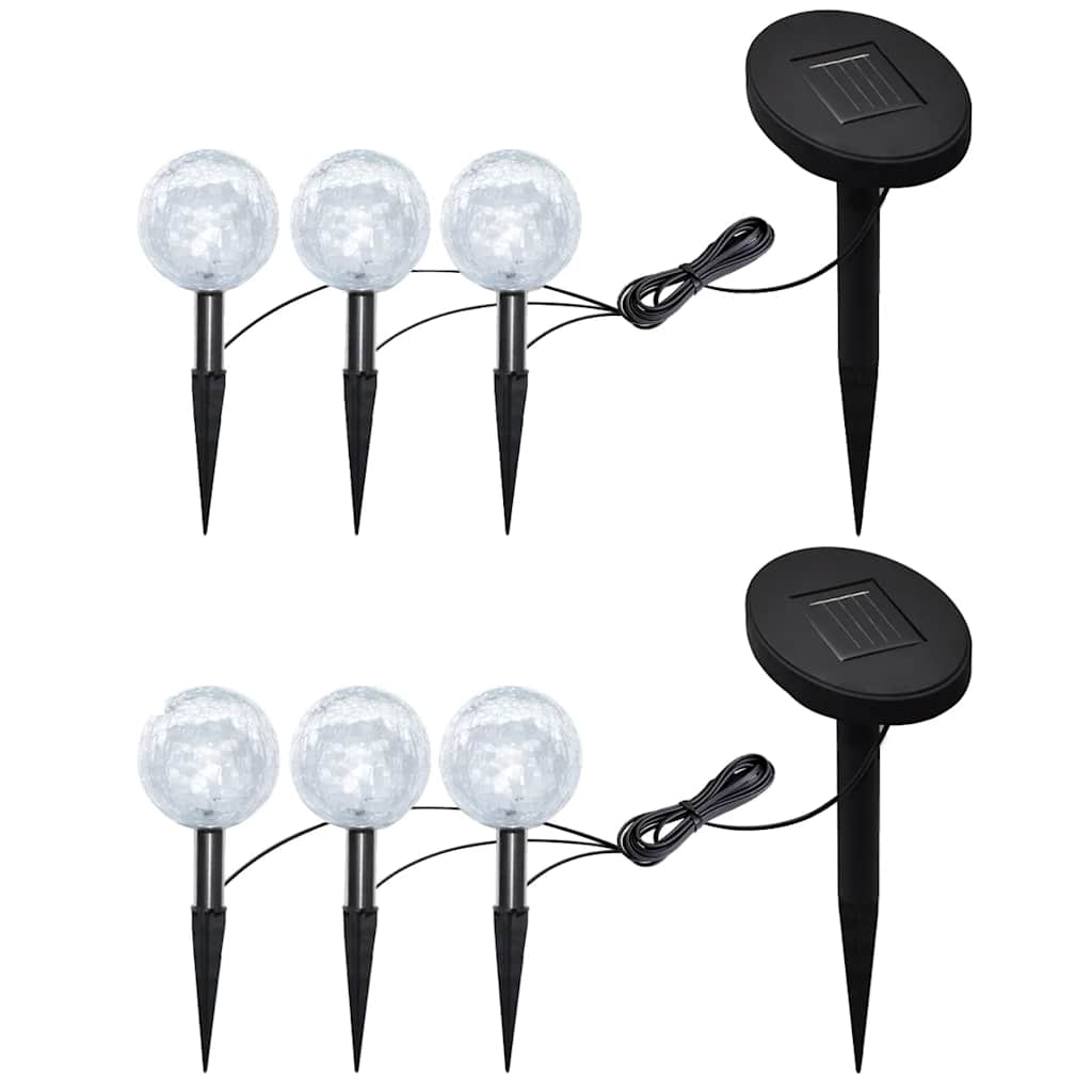 Aialambid, 6 tk, LED, maavaiade ja päikesepaneeliga