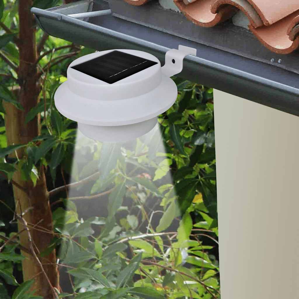 Päikesepatareiga aiavalgustid 12 tk LED valge