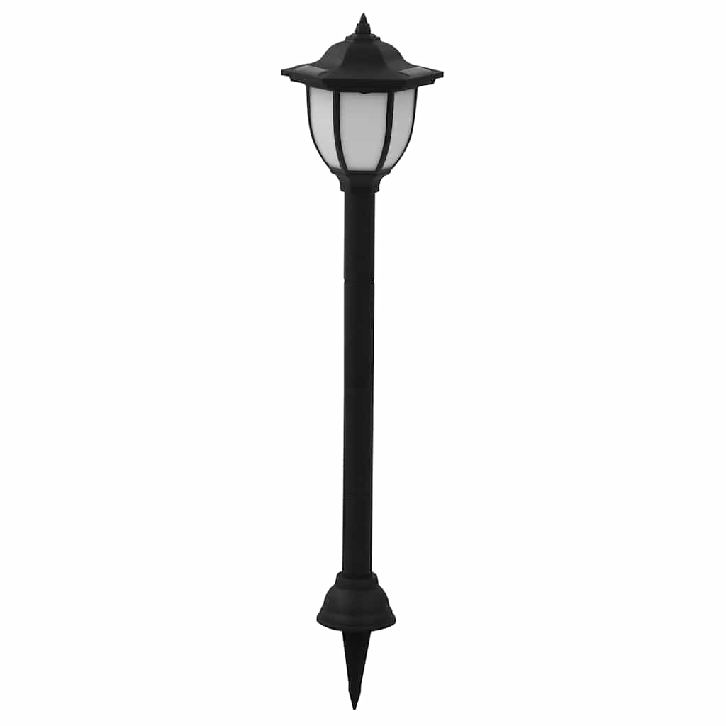 Päikesepatareiga aiavalgustid 6 tk LED must