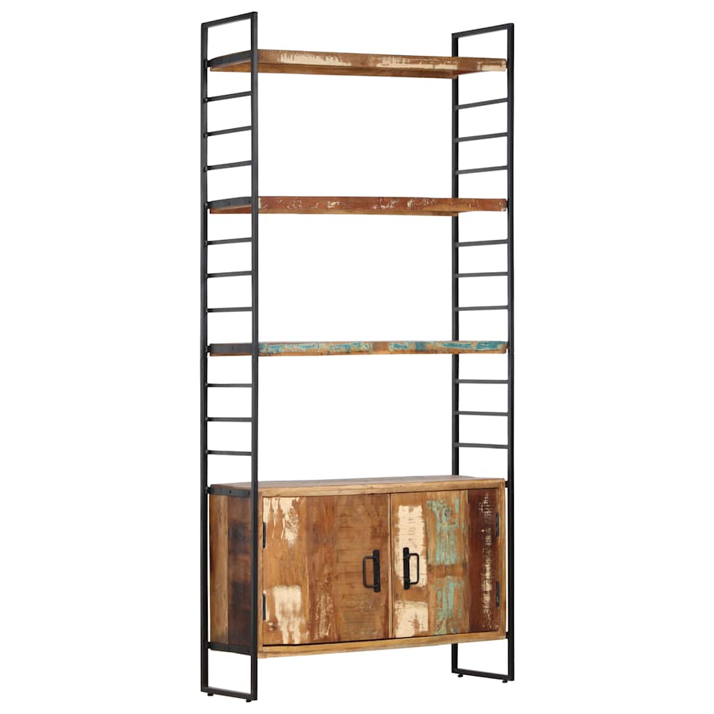 4 riiuliga raamaturiiul 80 x 30 x 180 cm, taastatud puit
