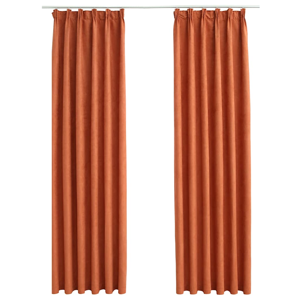 Pimendavad kardinad konksudega, 2 tk rooste 140 x 245 cm