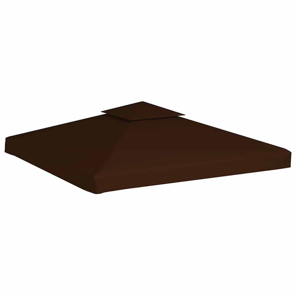 Kahekordne varjualuse katus 310 g/m² 3 x 3 m, pruun