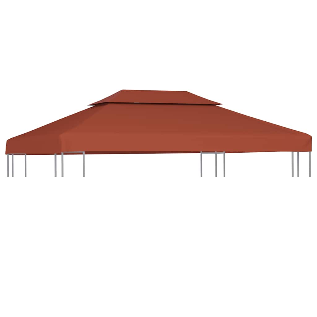 Kahekordne varjualuse katus 310 g/m² 4 x 3 m, terrakota