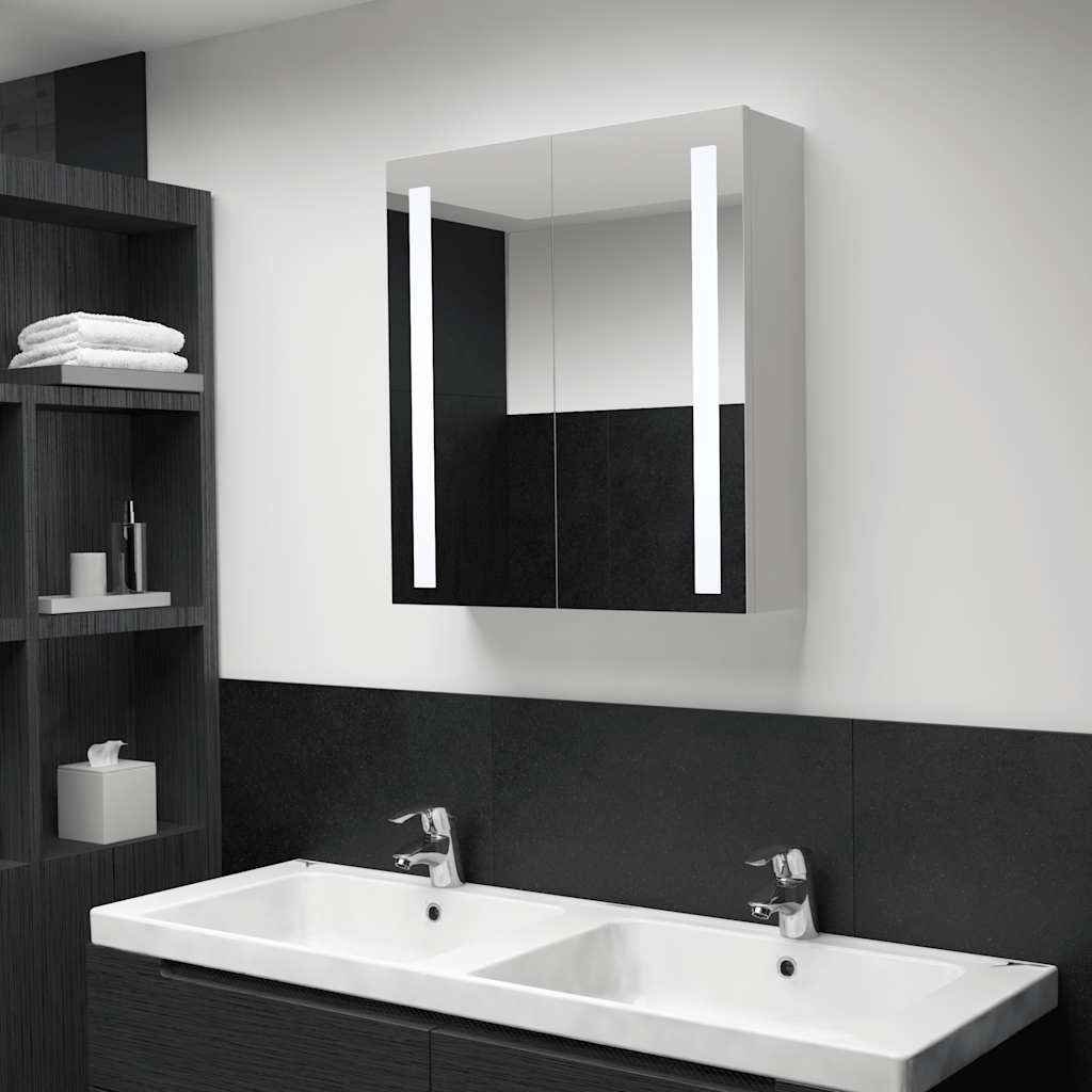 LED vannitoa peegelkapp, 60x14x62 cm