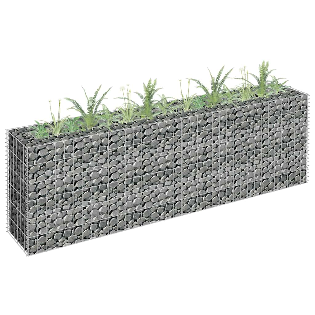 Gabioon-taimelava, tsingitud teras, 180 x 30 x 60 cm