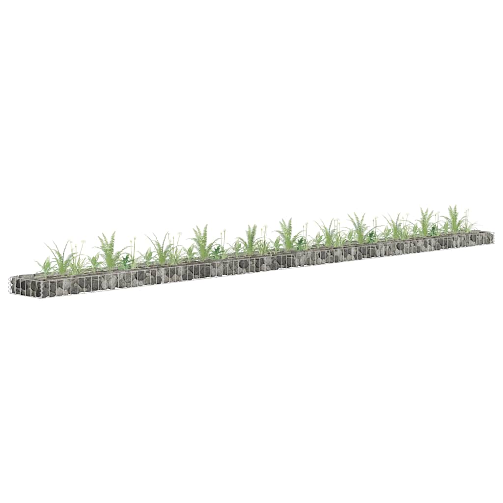 Gabioon-taimelava, tsingitud teras, 450 x 30 x 10 cm