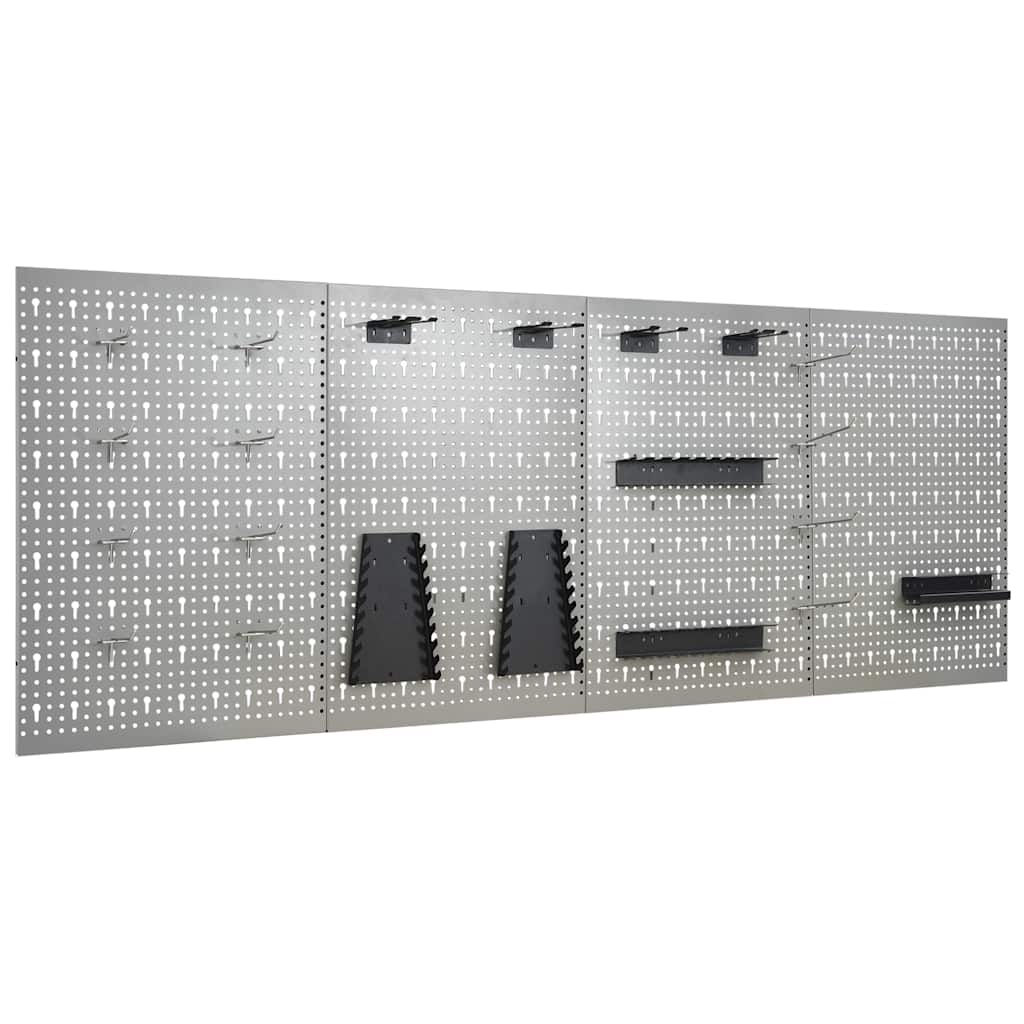 Seinale paigaldatav pulkadega paneel, 4 tk, 40 x 58 cm, teras