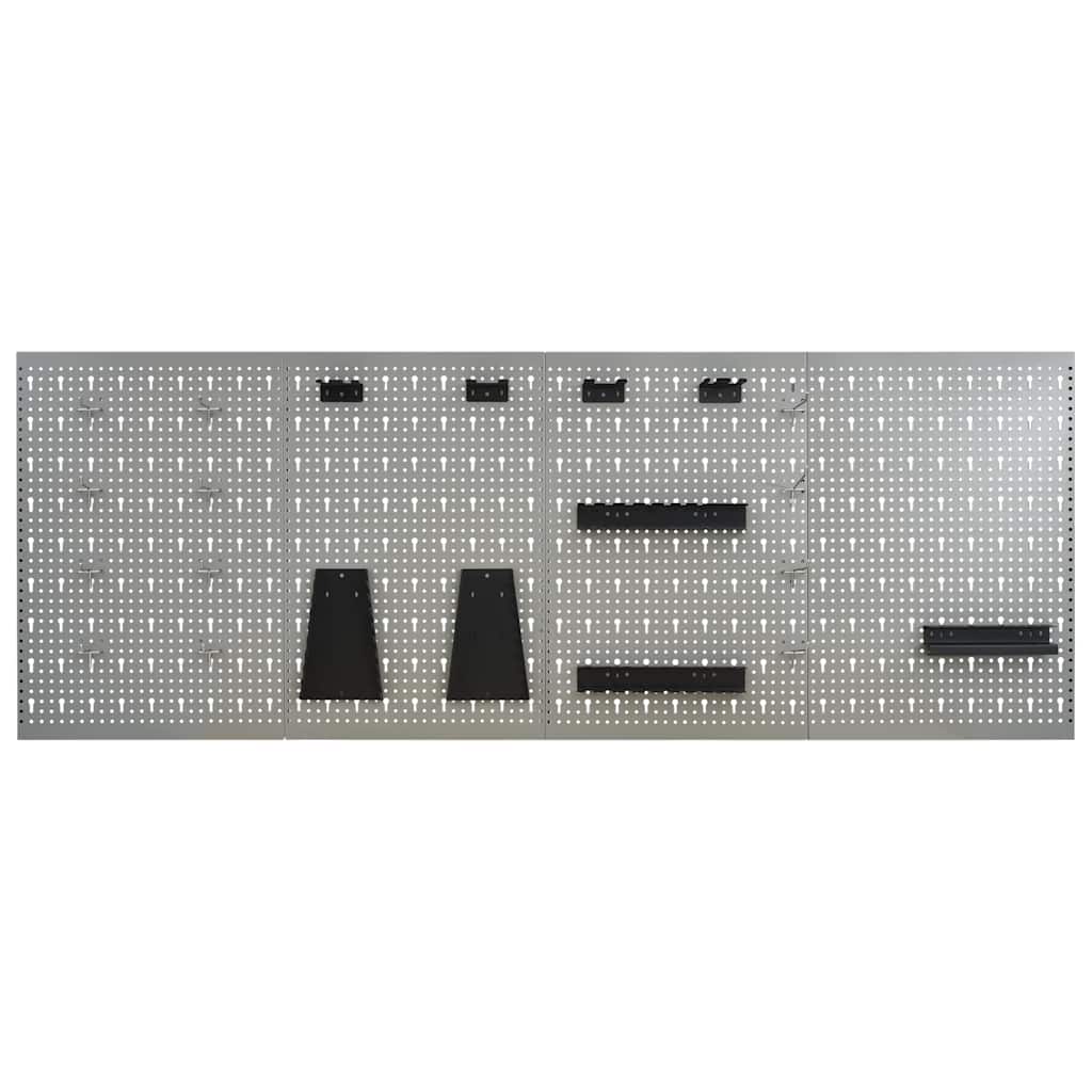 Seinale paigaldatav pulkadega paneel, 4 tk, 40 x 58 cm, teras