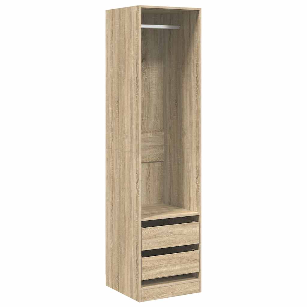 Garderoob sahtlitega Sonoma tamm 50x50x200 cm tehispuit