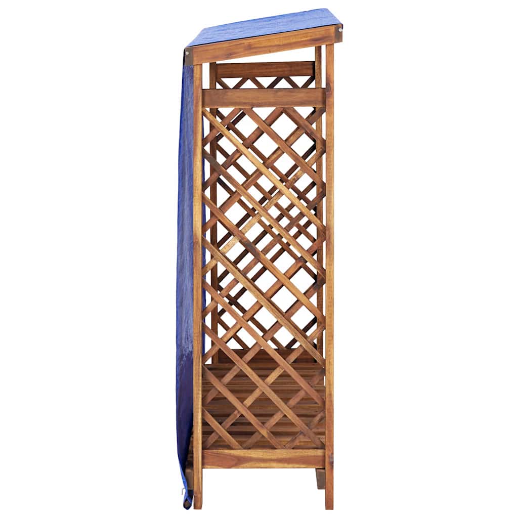 Kaminapuude hoiukast 105 x 38 x 115 cm, akaatsiapuit