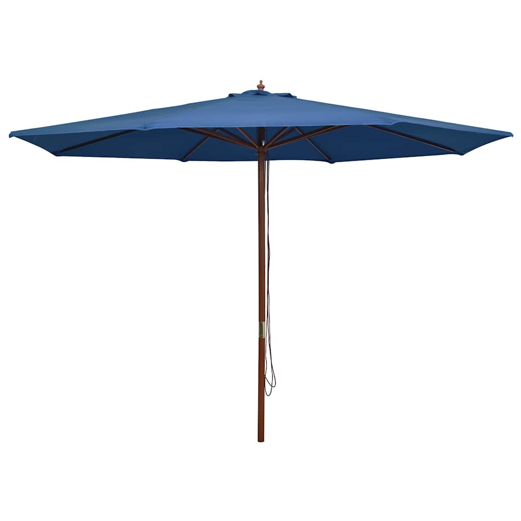 Päikesevari puust postiga 350 cm, sinine