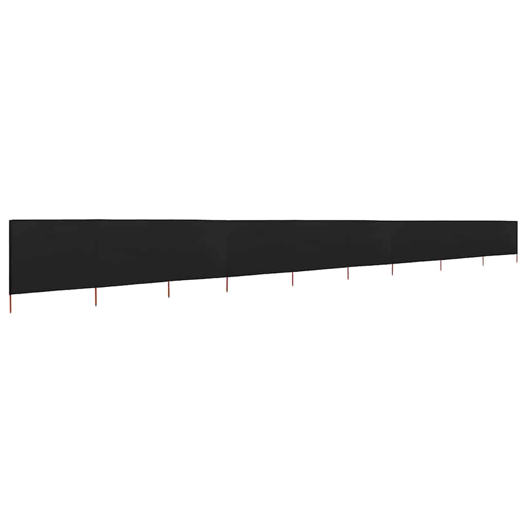 Tuulekaitse sein 9 paneelist kangas 1200 x 160 cm must