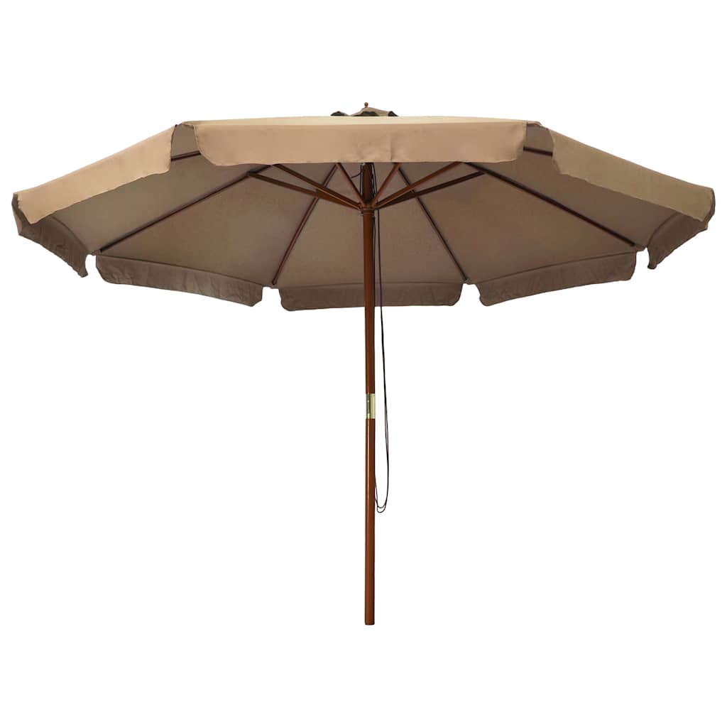 Päikesevari puust postiga 330 cm, pruunikashall