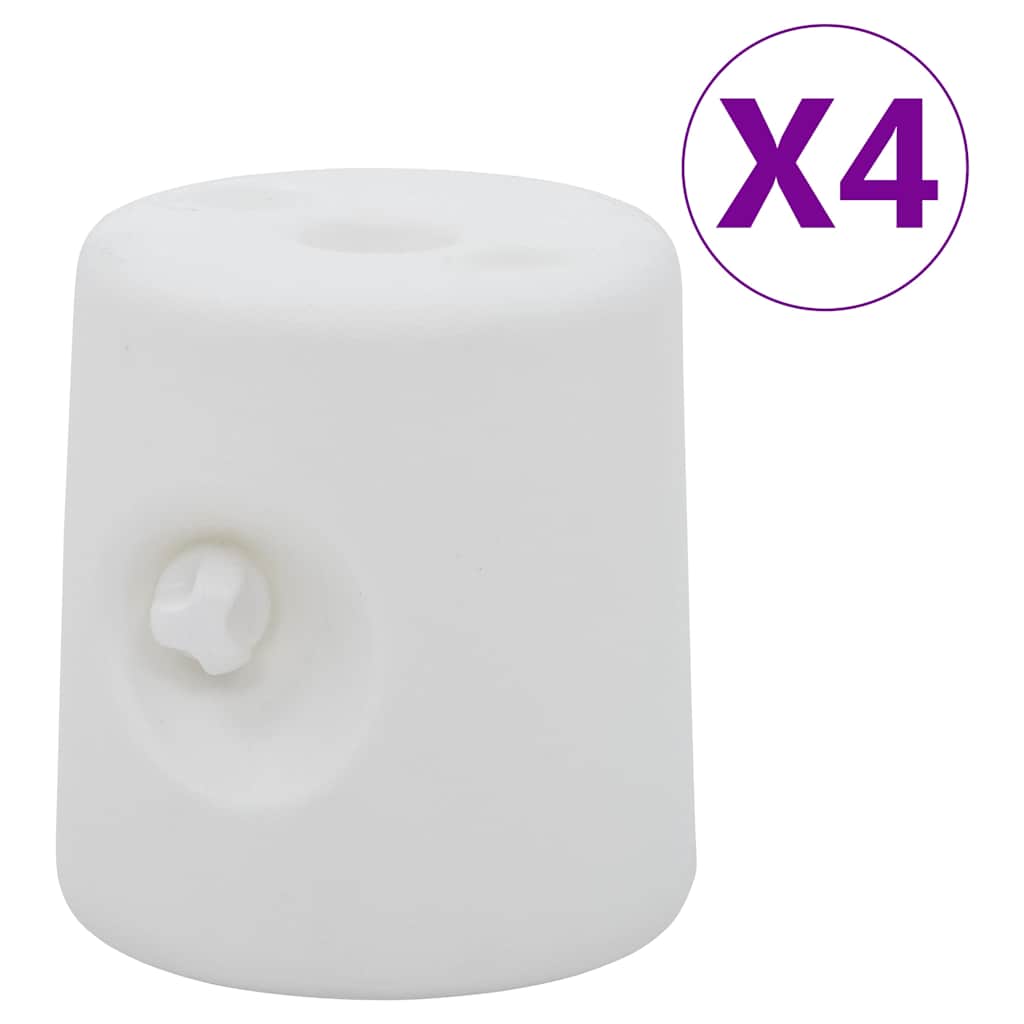 Lehtlaraskused 4 tk, PE, valge