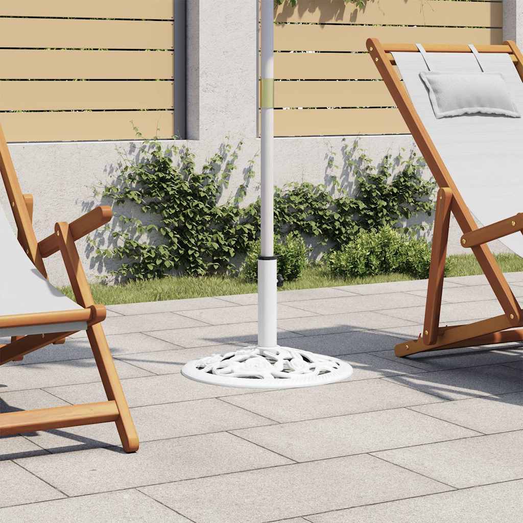 Päikesevarju alus, valge, 12 kg, 48 cm, malm