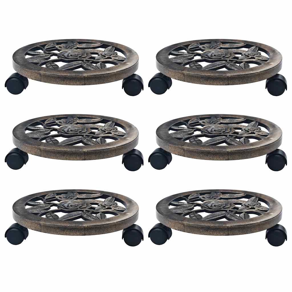 Ratastel taimealus 6 tk, pronks, 30 cm, plast