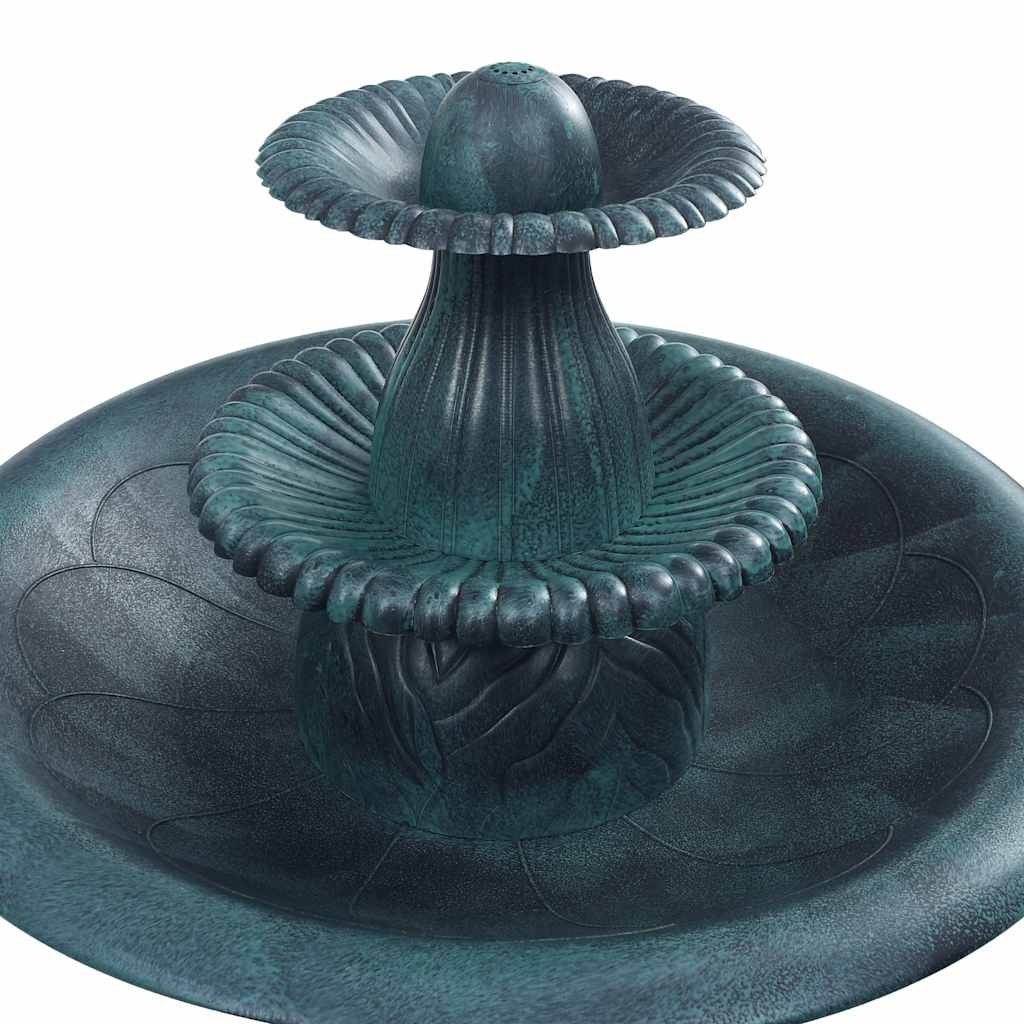 Linnuvann purskkaevuga roheline 50 x 91 cm plast