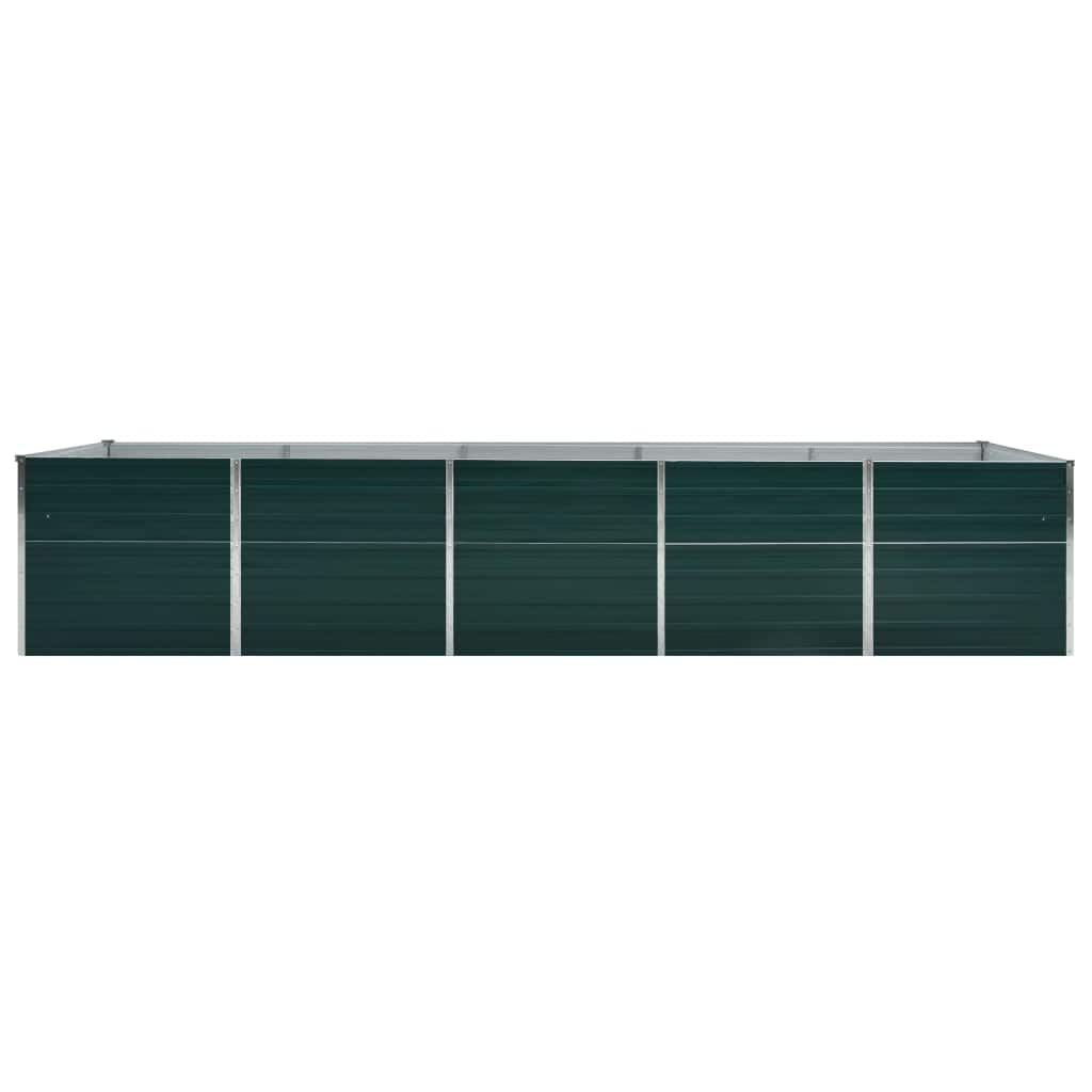 Aia taimelava tsingitud teras 400 x 80 x 45 cm roheline