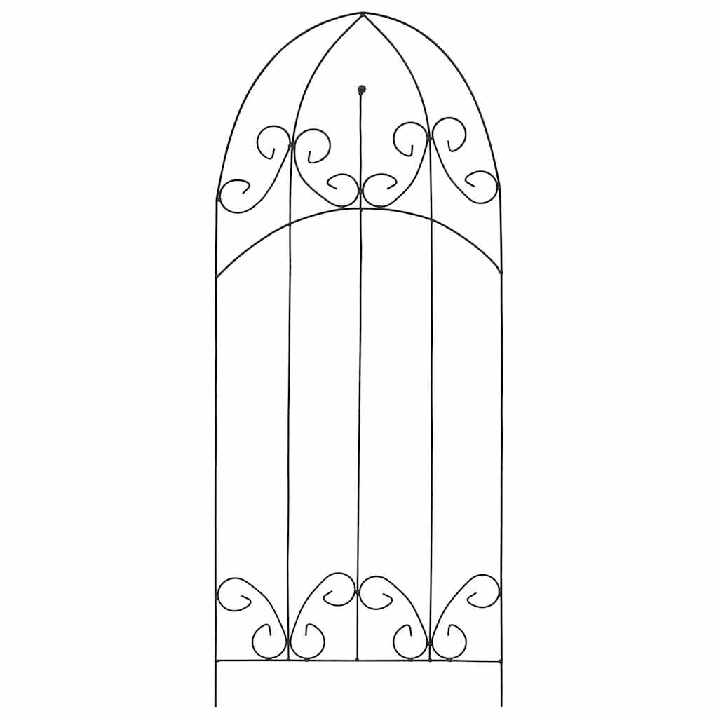 Ronitaimede tugi, 3 tk, must, 40 x 100 cm, raud