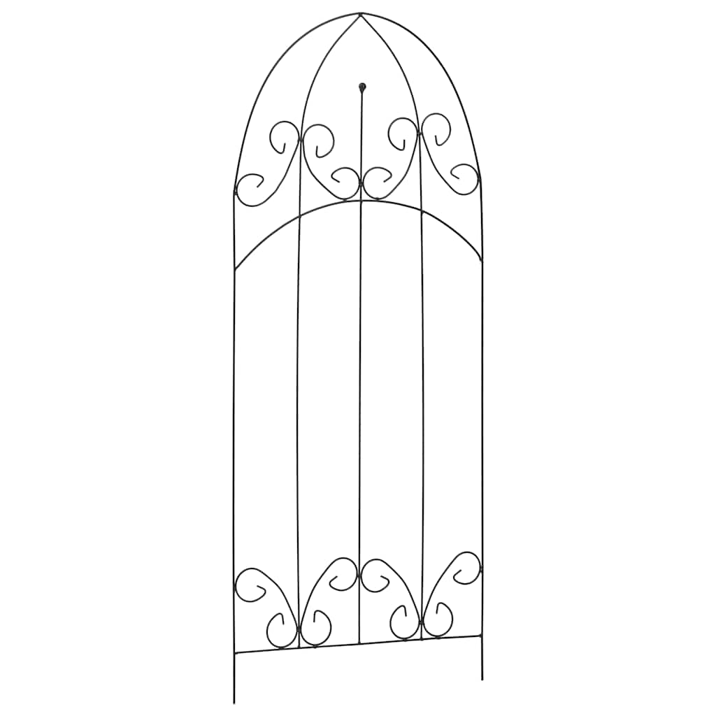 Ronitaimede tugi, 3 tk, must, 40 x 100 cm, raud