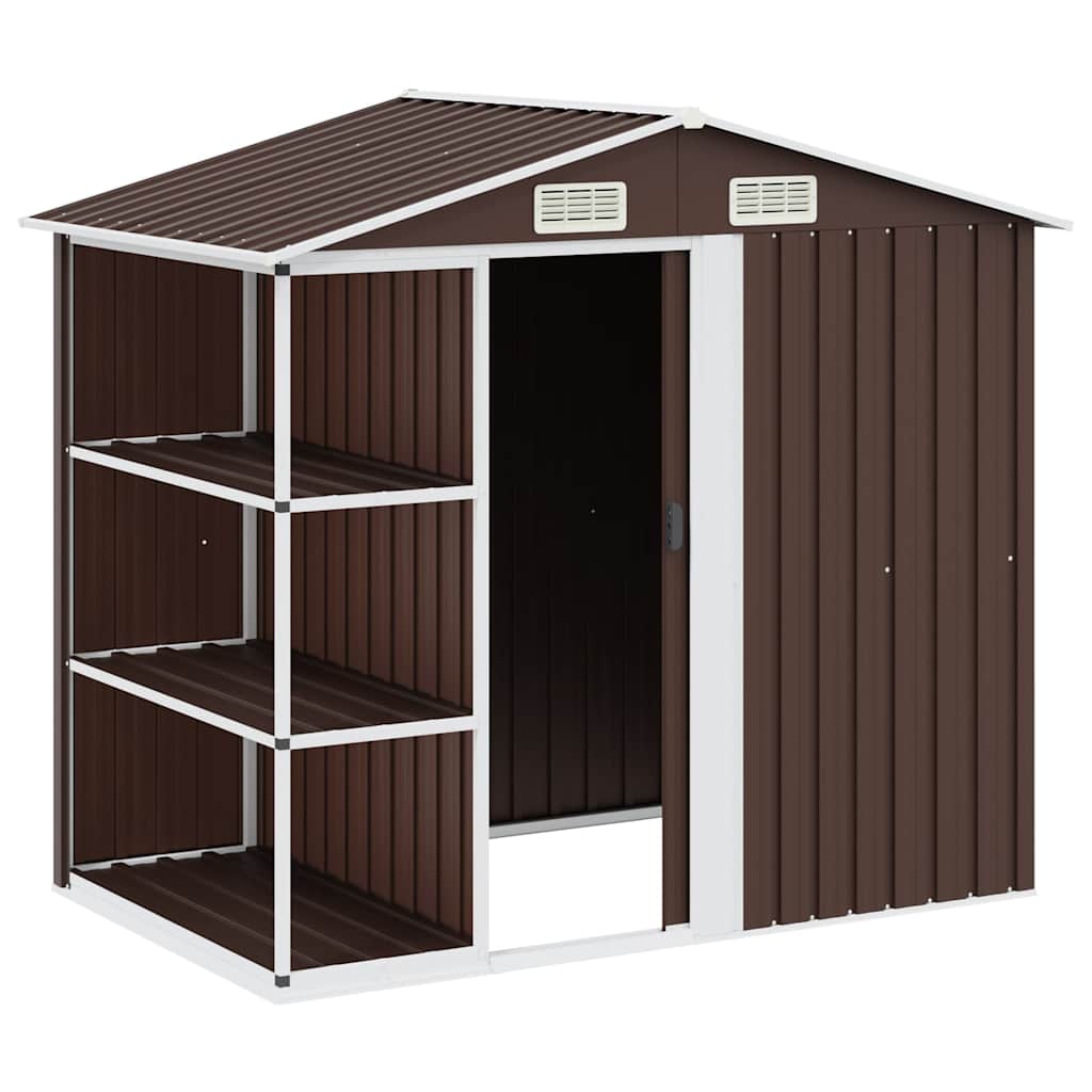 Aiakuur riiulitega pruun 205 x 130 x 183 cm, raud