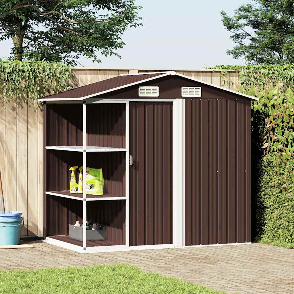 Aiakuur riiulitega pruun 205 x 130 x 183 cm, raud