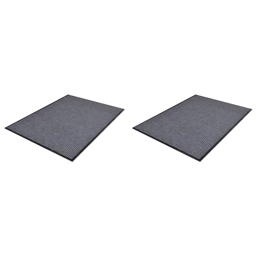 Uksematid PVC-st 2 tk, hall, 90 x 60 cm