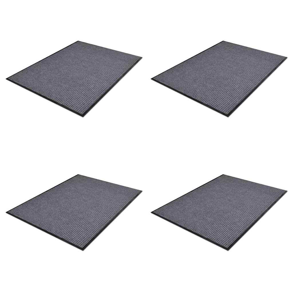 Uksematid PVC-st 4 tk, hall, 90 x 60 cm