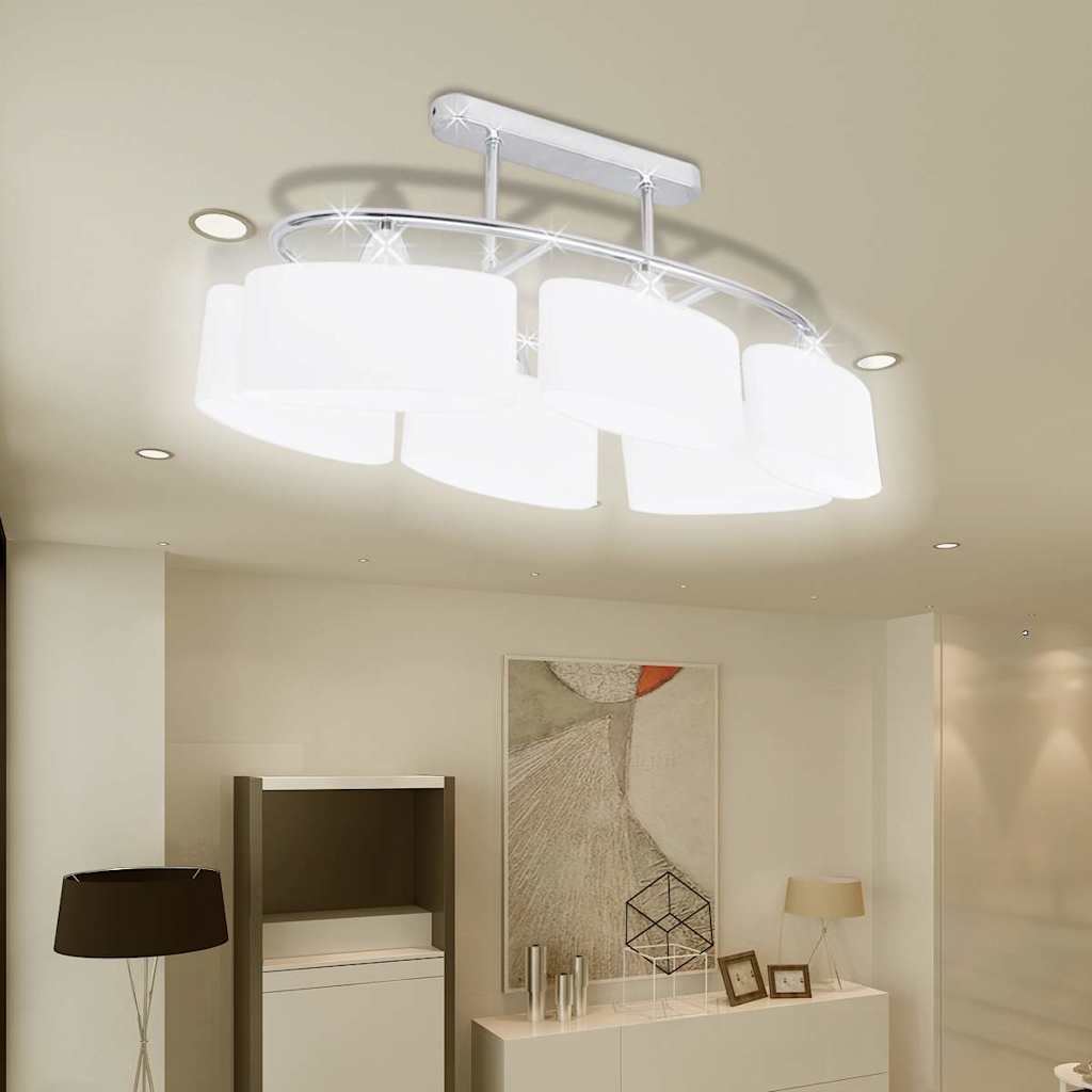 Ellipsikujuline laelamp klaasist kuplitega 2 tk, E14