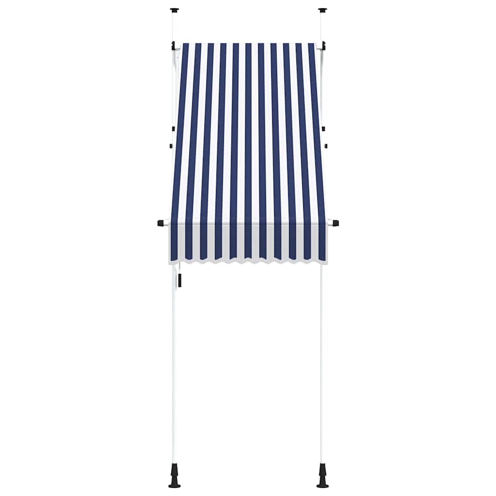 Kokkupandav varikatus, 100 cm, sinise-valgetriibuline