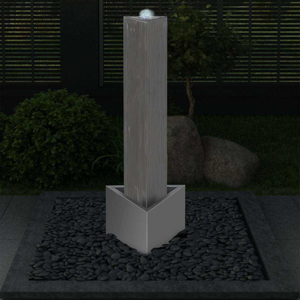 Aiapurskkaev hõbedane, 37,7 x 32,6 x 110 cm, roostevaba teras