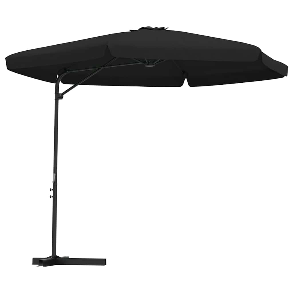 Aia päikesevari, teraspostiga, 300 cm, must