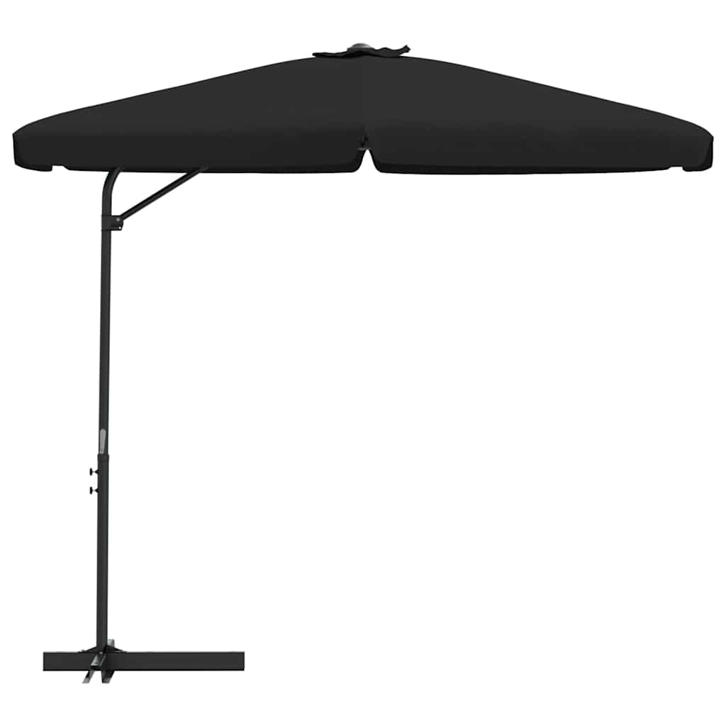 Aia päikesevari, teraspostiga, 300 cm, must