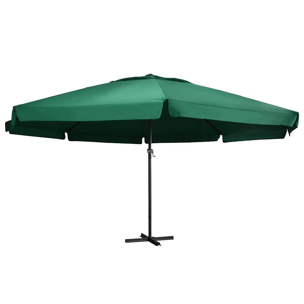 Aia päikesevari alumiiniumpostiga, 600 cm, roheline