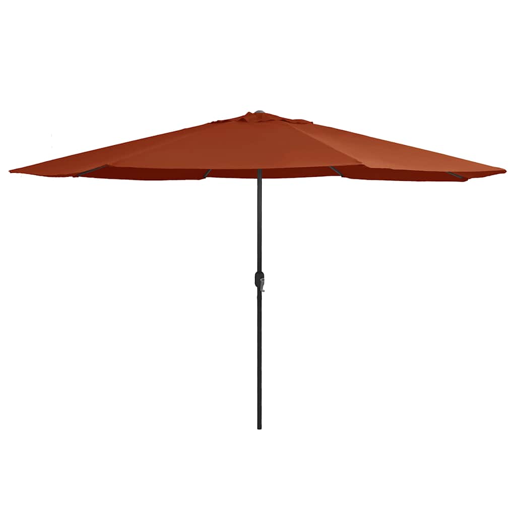 Aia päikesevari metallpostiga 390 cm, terrakota