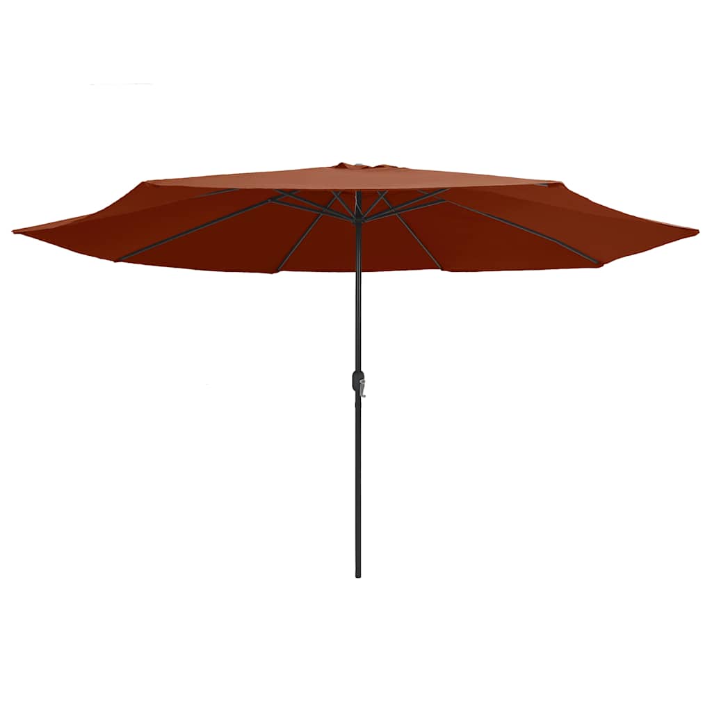 Aia päikesevari metallpostiga 390 cm, terrakota